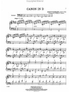 Johann Pachelbel: Canon In D Arranged by William Simon (noty na klavír)