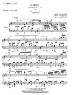 Christoph Willibald Gluck: Melody from Orpheus (noty na klavír)