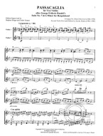 Jascha Heifetz Collection: Passacaglia for 2 Violins (noty na housle)