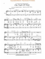 Kurt Weill: One Touch of Venus (noty na klavír, zpěv, akordy)
