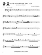 Bach Flute Solos (noty na příčnou flétnu) (+audio)