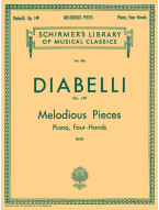 Anton Diabelli: Melodious Pieces on 5 Notes, Op. 149 - Melodická cvičení (noty na čtyřruční klavír)