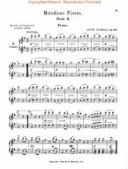 Anton Diabelli: Melodious Pieces on 5 Notes, Op. 149 - Melodická cvičení (noty na čtyřruční klavír)