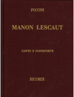 Giacomo Puccini: Manon Lescaut - tvrdá plátěná vazba (noty na zpěv, klavír)