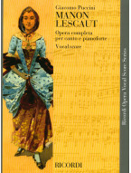 Giacomo Puccini: Manon Lescaut (noty na zpěv, klavír)
