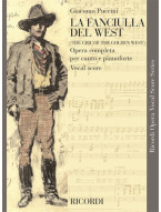 Giacomo Puccini: La fanciulla del West / Děvče ze Západu (noty na zpěv, klavír)