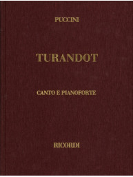 Giacomo Puccini: Turandot - tvrdá plátěná vazba (noty na zpěv, klavír)