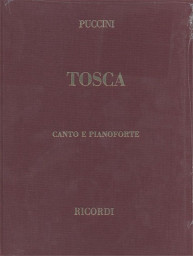 Giacomo Puccini: Tosca - plátěná, tvrdá vazba (noty na zpěv, klavír)