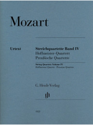 W.A. Mozartt: String Quartets, Volume IV - Hoffmeister Quartet & Prussian Quartets (noty pro smyčcový kvartet)