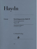 Joseph Haydn: String Quartets Book IV, Op. 20  - Sun Quartets (noty pro smyčcový kvartet)