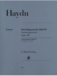 Joseph Haydn: String Quartets Book IV, Op. 20  - Sun Quartets (noty pro smyčcový kvartet)