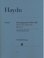 Joseph Haydn: String Quartets Book VIII, Op. 64 - Second Tost Quartets (noty pro smyčcový kvartet)