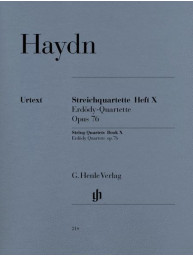 Joseph Haydn: String Quartets Book X Op. 76 Nr. 1-6 - Erdödy-Quartette (noty pro smyčcový kvartet)