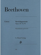 Beethoven: String Quartets Op. 59, 74, 95 (noty pro smyčcový kvartet)