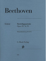 Beethoven: String Quartets Op. 59, 74, 95 (noty pro smyčcový kvartet)