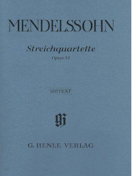 Felix Mendelssohn: String Quartets op. 44, 1-3 (noty pro smyčcový kvartet)