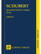 Franz Schubert: Quartet Movement in C Minor D 703 (noty pro smyčcový kvartet, studijní partitura)