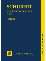 Franz Schubert: Quartet Movement in C Minor D 703 (noty pro smyčcový kvartet, studijní partitura)