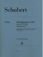 Franz Schubert: String Quartet in A Minor, Op. 29, D. 804 Rosamunde (noty pro smyčcový kvartet)