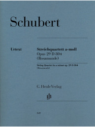 Franz Schubert: String Quartet in A Minor, Op. 29, D. 804 Rosamunde (noty pro smyčcový kvartet)