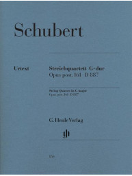Franz Schubert: String Quartet in G Major, Op. post. 161 D 887 (noty pro smyčcový kvartet)