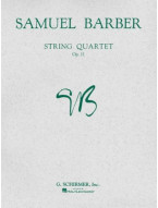 Samuel Barber: String Quartet, Op. 11 - Parts (noty pro smyčcový kvartet)