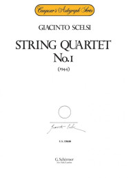 Giacinto Scelsi: String Quartet No. 1 - 1944 (noty pro smyčcový kvartet)