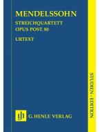 Felix Mendelssohn: String Quartet F Minor Op. Posth. 80 - Study Score (noty pro smyčcový kvartet)