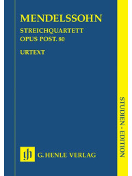 Felix Mendelssohn: String Quartet F Minor Op. Posth. 80 - Study Score (noty pro smyčcový kvartet)
