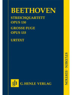 Beethoven: String Quartet in B-flat Major, Op. 130 and Great Fugue, Op. 133 (noty pro smyčcový kvartet, studijní partitura)