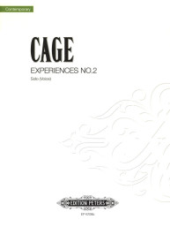 John Cage: Experiences No.2 (noty na zpěv)