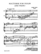 John Cage: Nocturne for Violin and Piano (noty na klavír, housle)