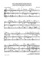 John Cage: Six Melodies for Violin and Keyboard Or Piano (noty na housle, keyboard nebo klavír)