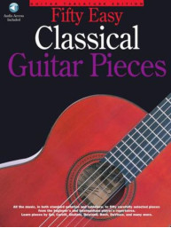 50 Easy Classical Guitar Pieces (noty, tabulatury na kytaru) (+audio)