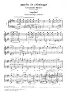 Franz Liszt: Années de Pélerinage - Troisiéme Année (noty na klavír)
