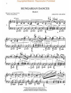 Johannes Brahms: Hungarian Dances (noty na klavír)