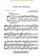Sergej Prokofjev: Peter and the Wolf / Péťa a vlk (noty na klavír)