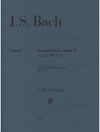 Johann Sebastian Bach: French Suite II in C Minor BWV 813 (noty na klavír)