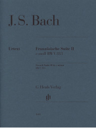 Johann Sebastian Bach: French Suite II in C Minor BWV 813 (noty na klavír)