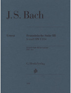 Johann Sebastian Bach: Französische Suite III - D-moll BWV 814 (noty na klavír)