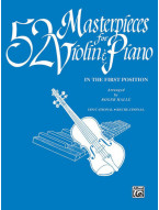 52 Masterpieces for Violin & Piano In the First Position (noty na housle)