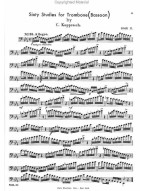 Georg Kopprasch: 60 Selected Studies for Trombone 2 (noty na pozoun)