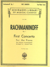 Sergej Rachmaninov: First Concerto for the Piano in F# Minor, Op. 1 (noty na čtyřruční klavír)