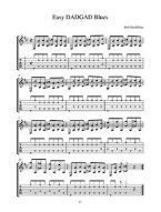 DADGAD Blues (noty, tabulatury na kytaru) (+audio)