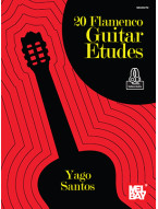 Yago Santos: 20 Flamenco Guitar Etudes (noty, tabulatury na kytaru) (+audio)