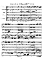 Johann Sebastian Bach: Complete Concerti (noty, partitury)