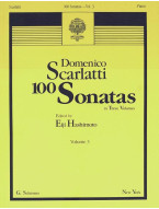 Domenico Scarlatti: 100 Sonatas - Volume 3 (noty na klavír)