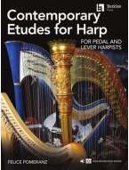 Contemporary Etudes for Harp (noty na harfu) (+audio+video)