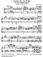 W.A. Mozart: Andante F major for a Musical Clock K. 616 (noty na klavír)