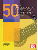 Gilbert Isbin: 50 Easy Contemporary Pieces For Fingerstyle Guitar (noty, tabulatury na kytaru) (+audio)